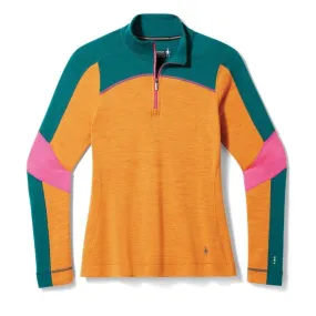 Smartwool  Classic Thermal Merino Base Layer Colorblock 1/4 Zip - Intimo lana merinos - Donna