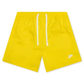 Sportswear Sport Essentials Woven Lined Flow Shorts - Optic Yellow/White