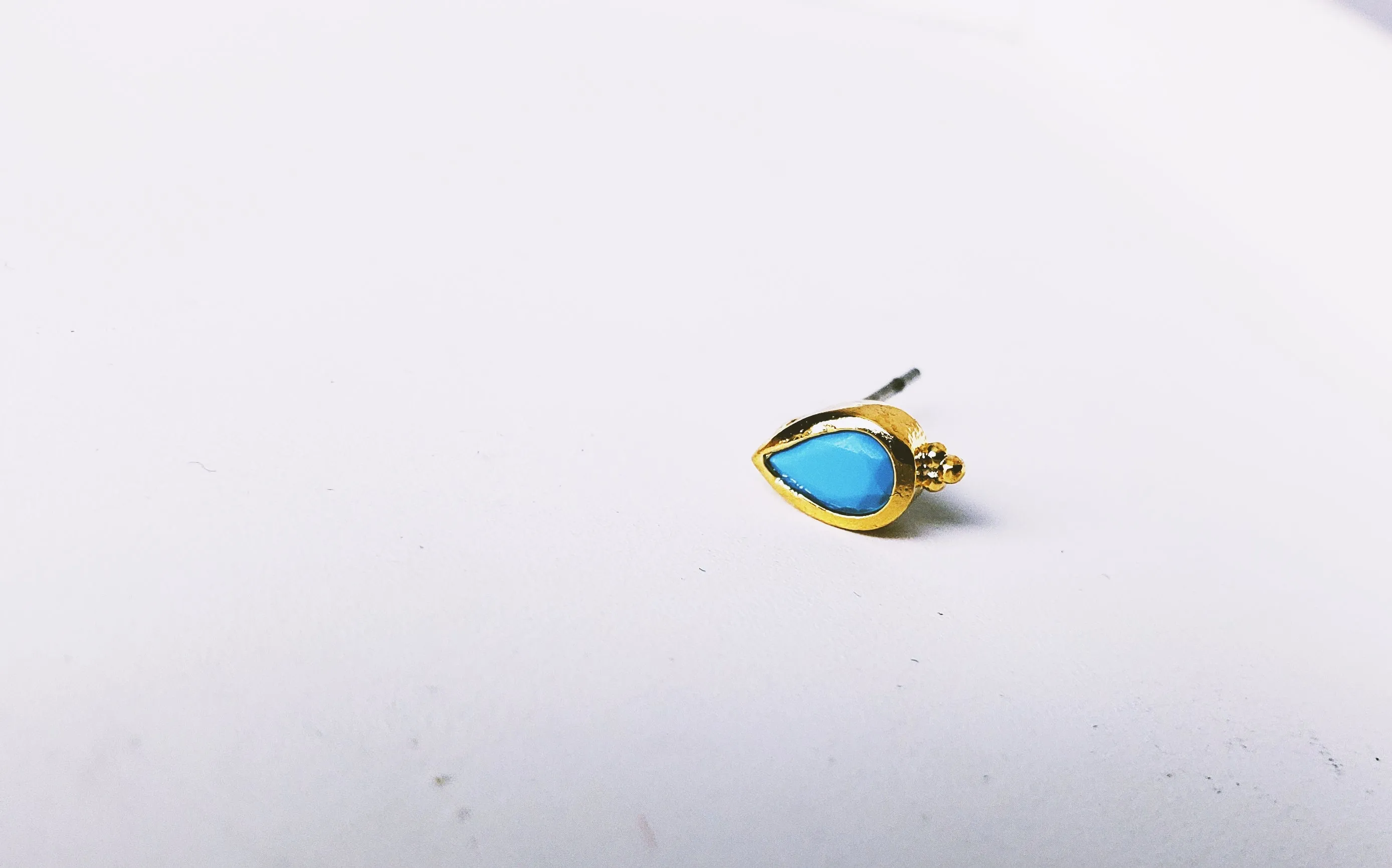 Stone Teardrop Studs