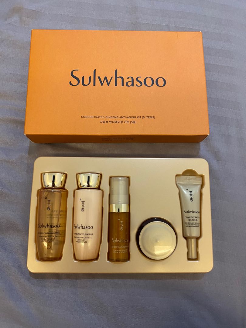 Sulwhasoo Concentrated Ginseng Anti-aging Kits 5 items Korean Beauty