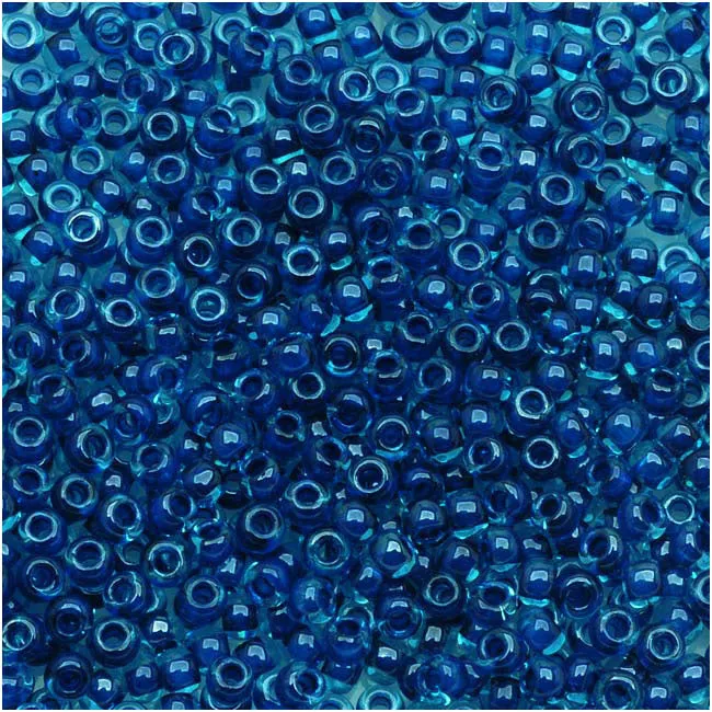 Toho Round Seed Beads 11/0 #932 'Aqua/Capri Lined' 8g