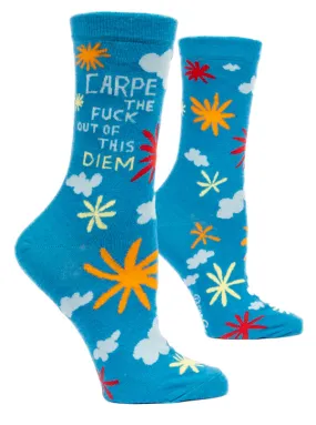 Women's Carpe Diem Crew Socks